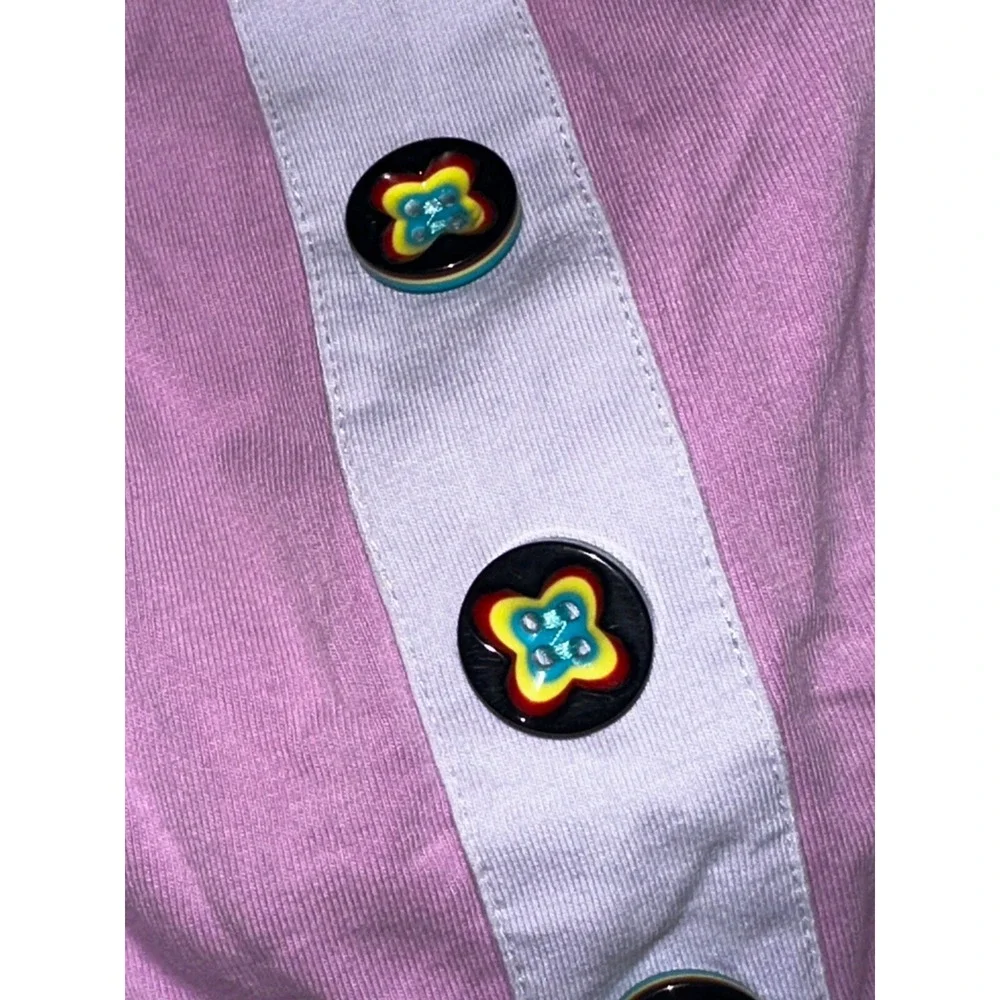 Matilda Jane The Pier Dress Good Hart Girls Size 4 Purple Buttons‎ Tie Front
